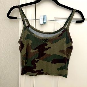 Camo ; spaghetti strap tank top!